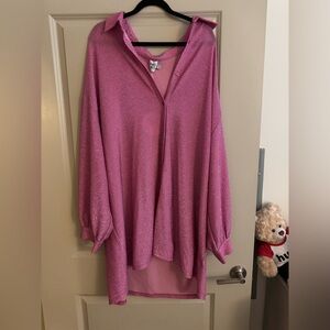 Princess Polly pink shirt dress